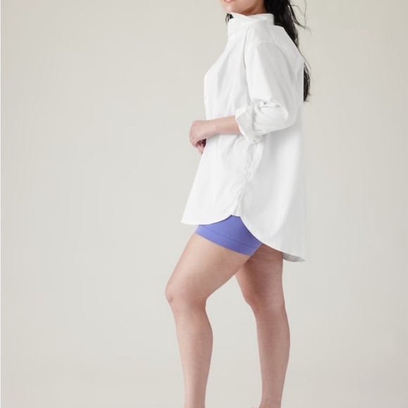 Athleta Tops Nwt Athleta Oversized Poplin Shirt Xl Poshmark